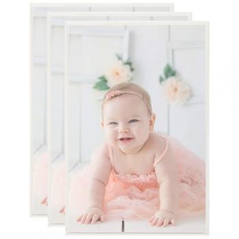 VidaXL Collage Photo Frames Set of 3 for Wall or Table Silver 70x90cm MDF