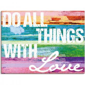 Wandbild Herzensangelegenheit, Sprüche & Texte, Alubild, Outdoorbild, Leinwandbild, Poster