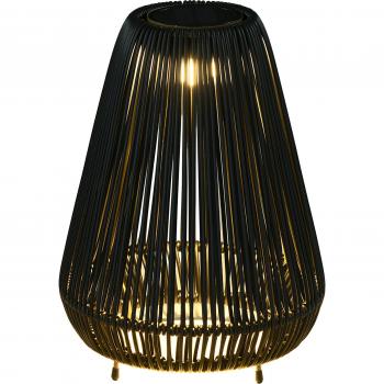 Rattan Solar Lantern with Automatic LED Switch – 3‑Tier Garden Light