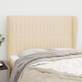 Kopfteil Creme 147x23x118/128 cm