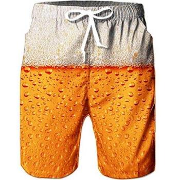 Maillot de Bain Séchage Rapide Bière 3D TUONROAD – Cordon Réglable – XL