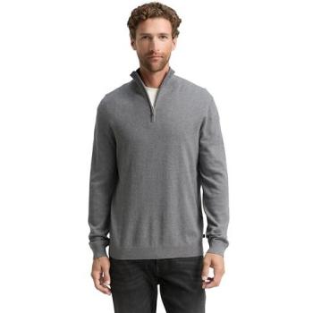Herren Pullover Troyer von Tom Tailor, grau, XL