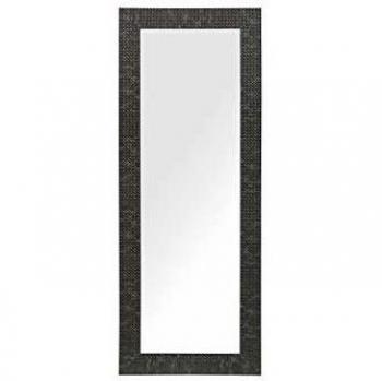Wall Mounted Hanging Mirror Black 50 x 130 cm Retro Classic