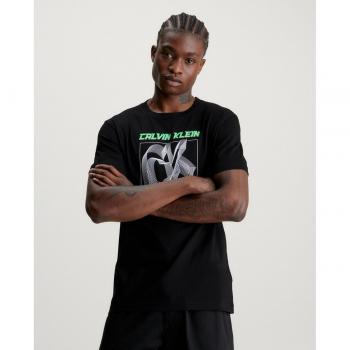 Calvin Klein Jeans T-shirt maniche corte logo 3D Future Fade Black M