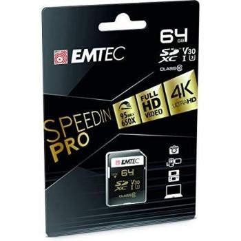 Carte SDXC EMTEC 64Go UHS-I U3 100MB/s