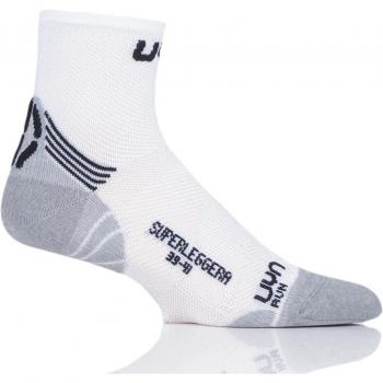 Men’s White Lightweight Running Socks – U