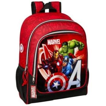 Mochila The Avengers para Niños 612279522 Negro Rojo 32 x 42 x 14 cm