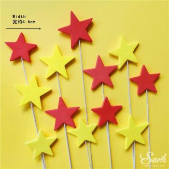 Valentines Day Star Cake Toppers