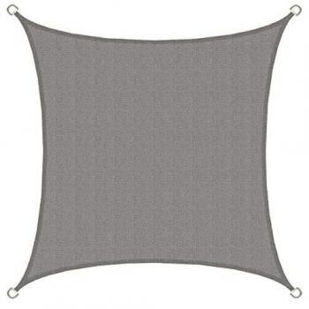 Amanka UV Sonnensegel 2x2 m HDPE quadratisch grau