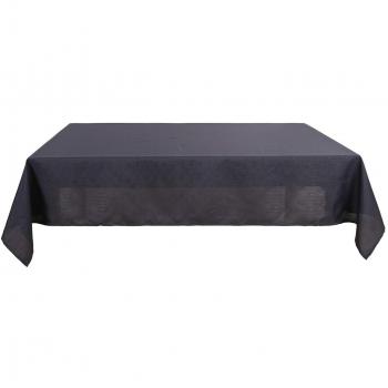 Deconovo Tovaglia Cerata Finto Lino Grigio Scuro 130x280 CM