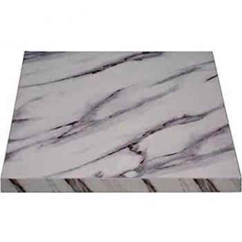 Bolero Marble Effect Square Table Top 600mm