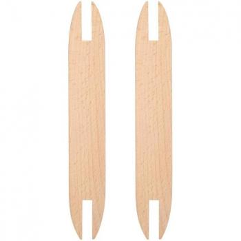 2 Different Sizes Beech Wood Shuttle Sticks for Hand Weaving