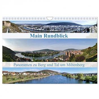Main Rundblick Wandkalender 2025 DIN A4 quer CALVENDO Monatskalender