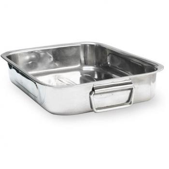Plat à four rectangulaire inox 25 cm Baumalu