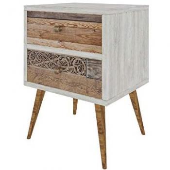 Woody Fashion Malmo Nachttisch 40 × 55 cm – Mehrfarbig, Modell 1865233