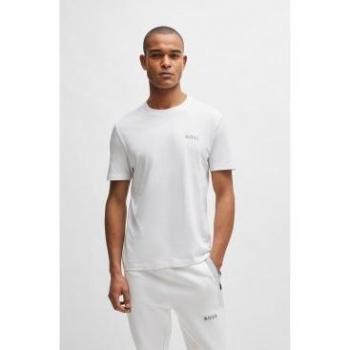 T-shirt BOSS Uomo Bianco Manica Corta