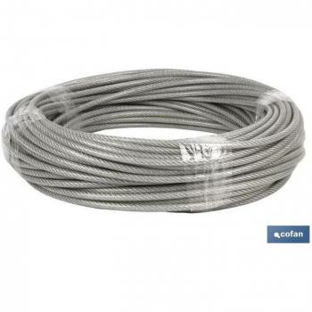 Cable de Acero 6mm con Recubrimiento Plastificado (100 m)