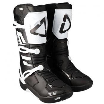 Leatt 3.5 Kinder Crossstiefel Schwarz-Weiß 35,5