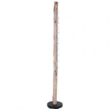 Elegante Stehleuchte aus Holz mit LED