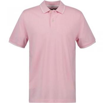 Pink heren polo shirt – Regular Fit, korte mouw