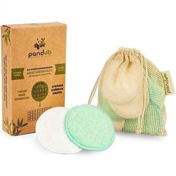 Pandoo Bamboo Cotton Reusable Makeup Remover Pads 10 pcs