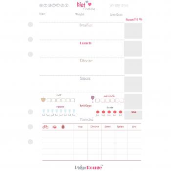 HealthSync A5 Notebook – Nutrition & Activity Tracker