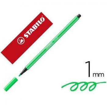 Rotulador acuarelable Stabilo 68 esmeralda claro 1 mm