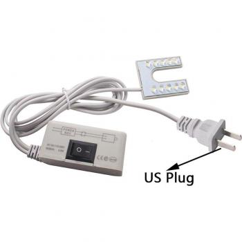 Gooseneck LED Sewing Machine Light with Magnetic Base 110-265V EU/US Plug