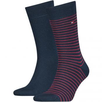 Ensemble de Chaussettes Rayées Tommy Hilfiger 2 Paires Bleu 39-42