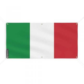Banner Italian Flag 6 Eyelets 110x220cm Polyester