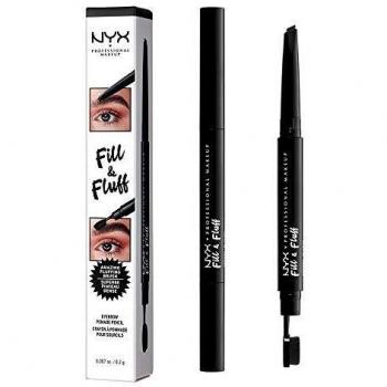 Lápiz de Cejas Fill & Fluff de NYX, Pomada, Negro 15 gr