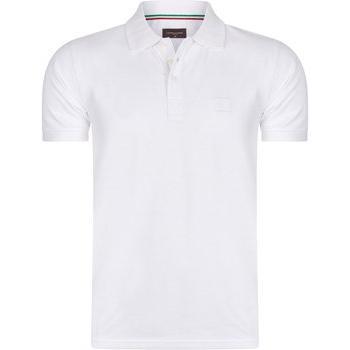 Weißer Cappuccino Italia Polo Plain Piqué – Größe XXL