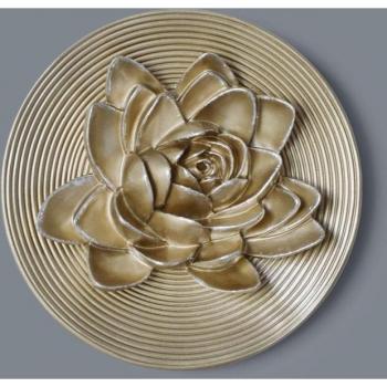 Three-Dimensional Resin Flower Wall Panel