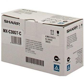 Original Sharp MX-C30GTC Tonerkartusche Cyan