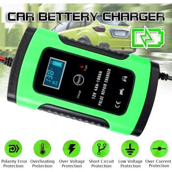 12V LCD Intelligent Battery Charger and Jump Starter