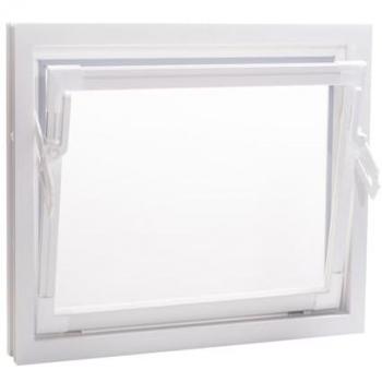 ACO Kellerfenster Kippfenster weiß 50x50 cm