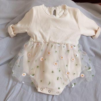 MILANCEL Baby Bodys mit Tutu für Mädchen, langärmlig