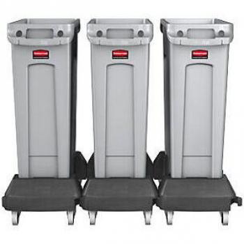 Conteneur de Tri Slim Jim® 3 Compartiments 60 L