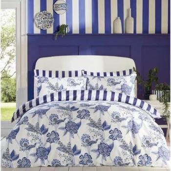 Cath Kidston Doodles & Daydreams 100% Cotton Royal Blue Full Size Bed Set