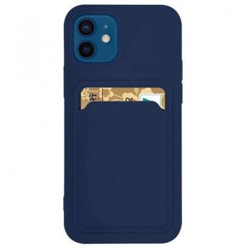 Hurtel Sleeve con Slot Schede per Galaxy A22 Blu