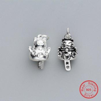 Dangle Lucky Cat Jewelry – Thai Silver DIY Accent