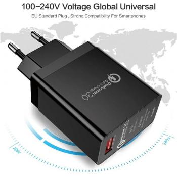 Carga Rápida Universal con Puerto USB QC3.0