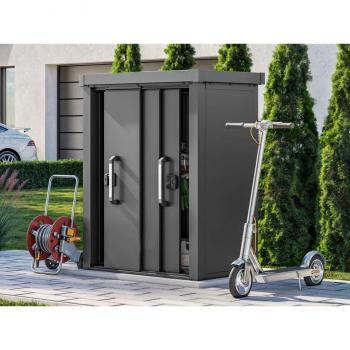 PRIMEYARD Outdoor Schrank 120 x 78 cm anthrazit