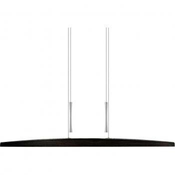 Lampada a sospensione Arco LED 130cm rovere cenere carbone