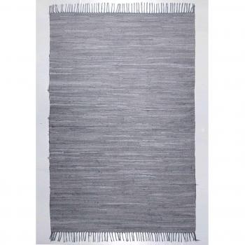 THEKO Happy Cotton Flanier – 5 mm Höhe – Rechteckig – 160 × 230 cm – Grau