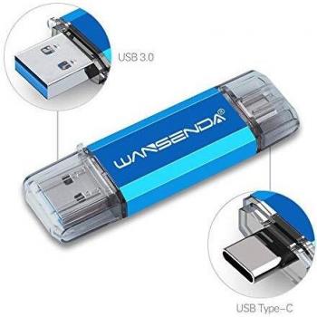 Clé USB 256Go OTG Wansenda pour appareils Type C