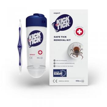 Novokill Recotin Kick The Tick Kit Rimozione Zecche con Spray & Pinzetta