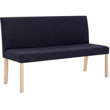 139.5 cm Dark Grey Polyester Bench