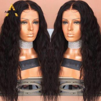 Perruque Lace Front Noire en Fiber de haute température pour femmes noires