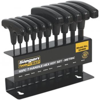 Sealey S0466 | Hex Key Set 10pc T-Handle